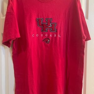 Unisex Cougars Red Short Sleeve L